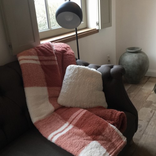 Plaid Teddy - Ruit - Rood Bruin/Room Wit